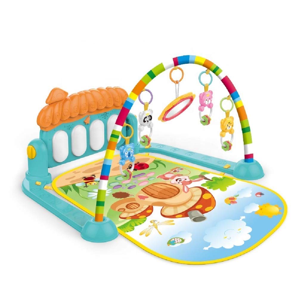 3 in 1 Baby Toddler Activity Play Gym Piano Fitness Rack Mat Play Gym