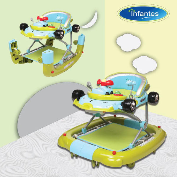 Infantes Baby Walker+Rocker (2in1) Green