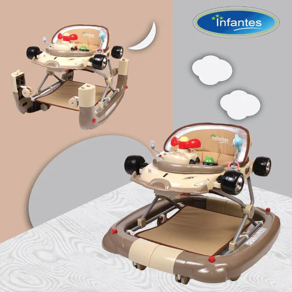 Infantes Baby Walker+Rocker (2in1) Brown