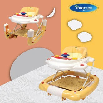 Infantes Baby Walker+Rocker 2in1 Baige