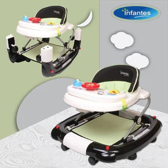 Infantes Baby Walker+Rocker 2in1 Green & Black