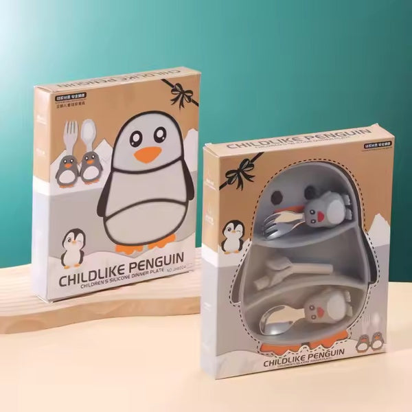 BABY FEEDING PENGUIN SET