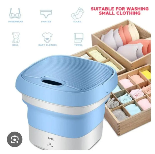 Mini Portable Folding Washing Machine | Compact Washer for Baby Clothes, Underwear & Small Laundry