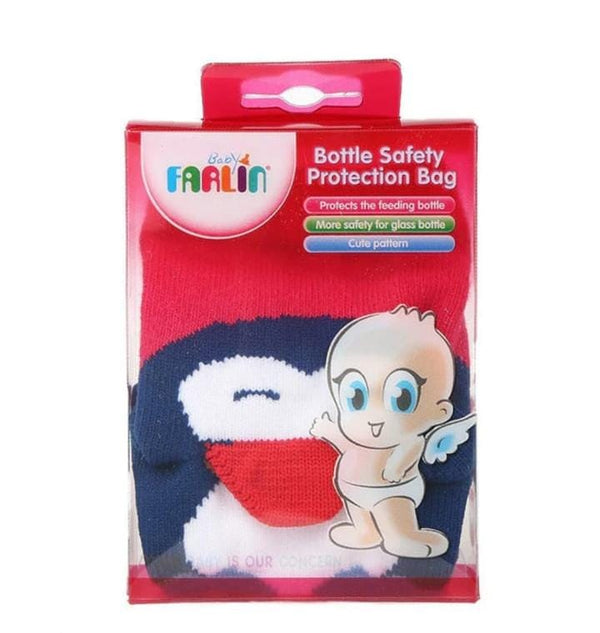 Farlin Baby Feeder Cover – Bottle Safety Protection Bag for Glass Feeding Bottles