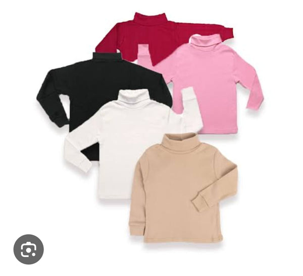 Kids Hi Neck Full Sleeve Cotton Shirts – Winter Wear for Boys & Girls