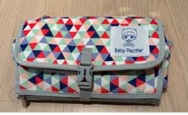 Portable Diaper Changing Clutch – Foldable Travel Changing Pad with Storage Pockets | Waterproof & Compact Baby Changing Station
