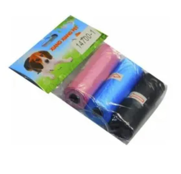 Disposable Diaper Bags – 3 Roll Pack Scented, Leak-Proof, Hygienic Baby Waste Bags