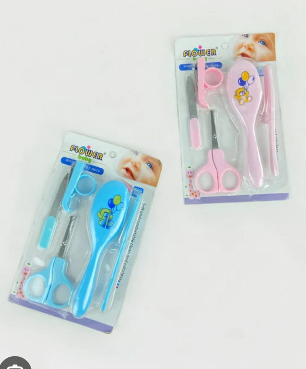 Baby Grooming Kit - Newborn Care Set with Nail Clippers, Scissors, Comb Brush