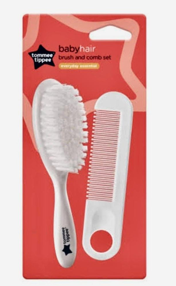 Tommee Tippee Baby Hair Brush and Comb Set – Soft Bristles for Newborns & Infants