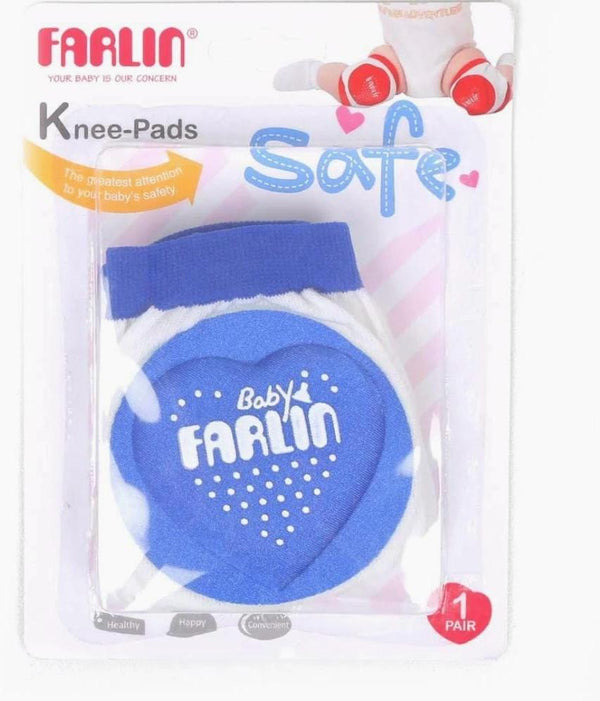 Farlin Baby Knee Pads – Soft & Breathable Crawling Protection for Infants and Toddlers | Anti-Slip, Stretchable Design (Pair)