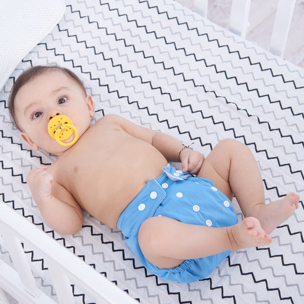 Reusable Adjustable Baby Washable Diapers with Pad Plain