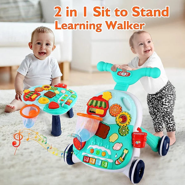 2 IN 1 WALKER & ACTIVITY TABLE