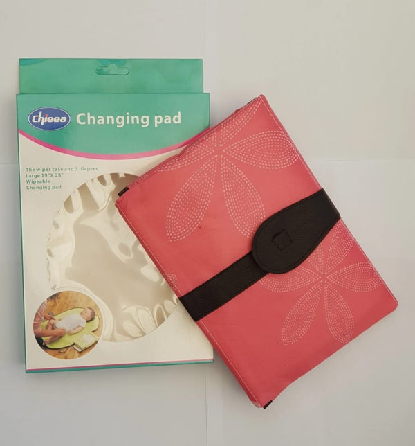 Portable Baby Changing Pad – Travel-Friendly Waterproof Diaper Changing Mat with Storage Pockets (random colour and design)